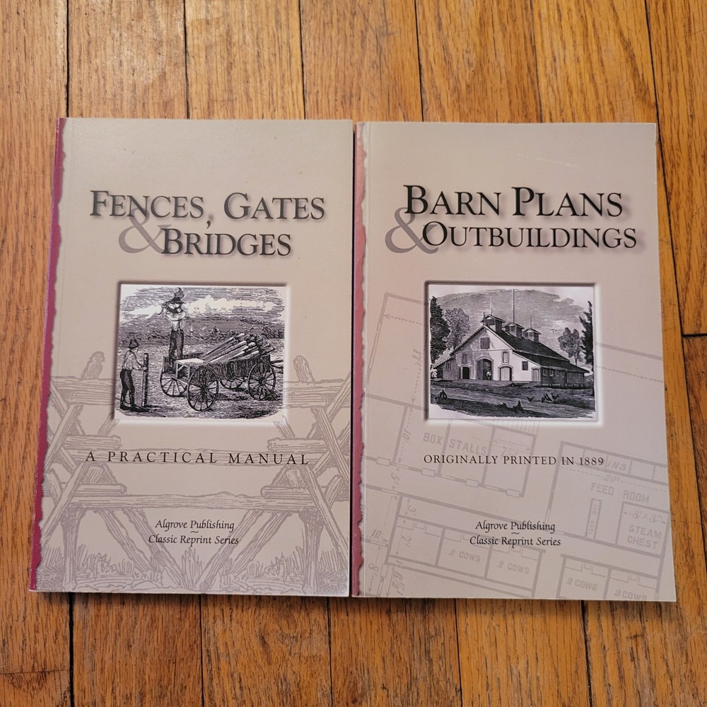 Algrove Publishing Fences Gates Bridges Barn Plans‎ Outbuildings Book Set 1999